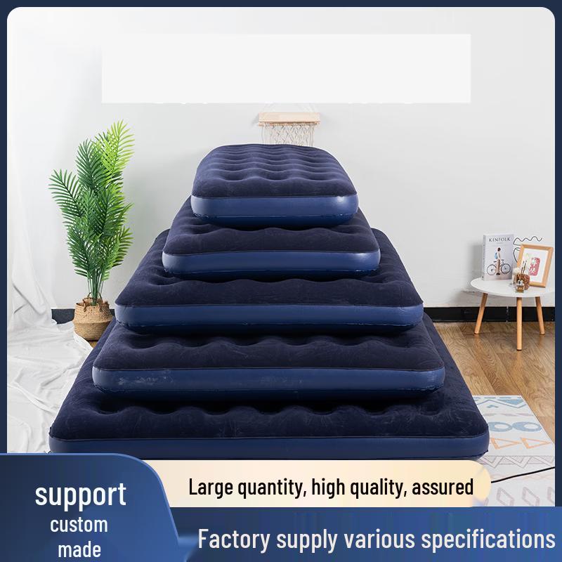 ZISIZ Flocked Inflatable Air Mattress 186x75x25 cm