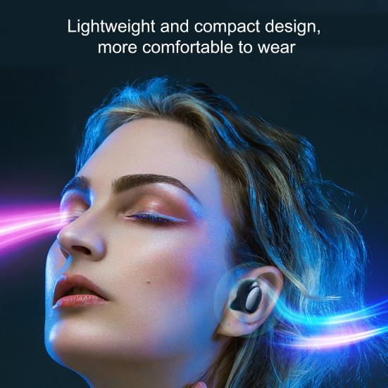 T8 Wireless Earphone Noise Reduction IPX7 Waterproof Touch Screen Bluetooth-compatible 5.1 9D Stereo Headset for Home
