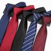Tie Men'S Business Dress Wedding Groom Red Black Work Korean Zipper No-Beat Tie