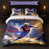 Lamine Yamal Custom Name Text Bedding Set 1 Duvet Cover+2 Pillowcases Soccer Logo Personalized Gift For Special Occasion Bedroom Decor