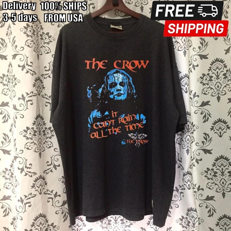 

THE CROW Movie Brandon Lee It Can#039t Rain All The Time remake shirt TE7519 Unisex T-Shirt XL