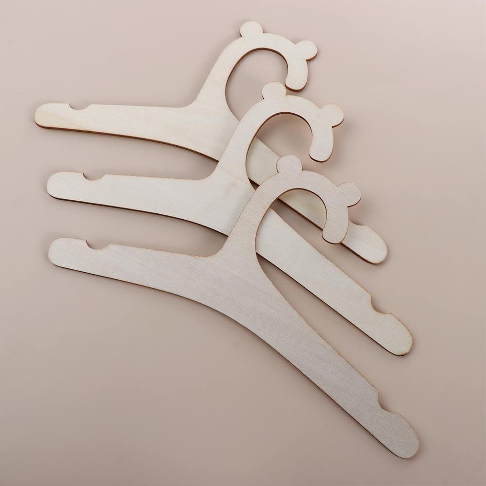 Baby Holder Hanging Wooden Drying Rack Kid Clothes Hangers Hat Hook Storage Organizer