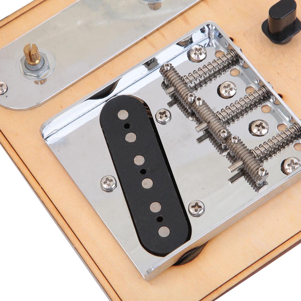 Guitar Pickup Set Brass Black Chrome Bridge Control Plate Musical Instrument AccessoriesBlack