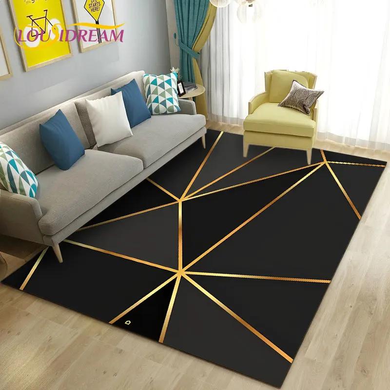 3D Abstract Geometric Optical Area Rug,Carpet Rug for Living Room Bedroom Sofa Doormat Kitchen Decoration,Kid Non-slip Floor Mat