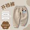Fleece-Lined Open-Crotch Baby Sweatpants: Thickened, Warm Autumn/Winter Wear for Boys and Girls