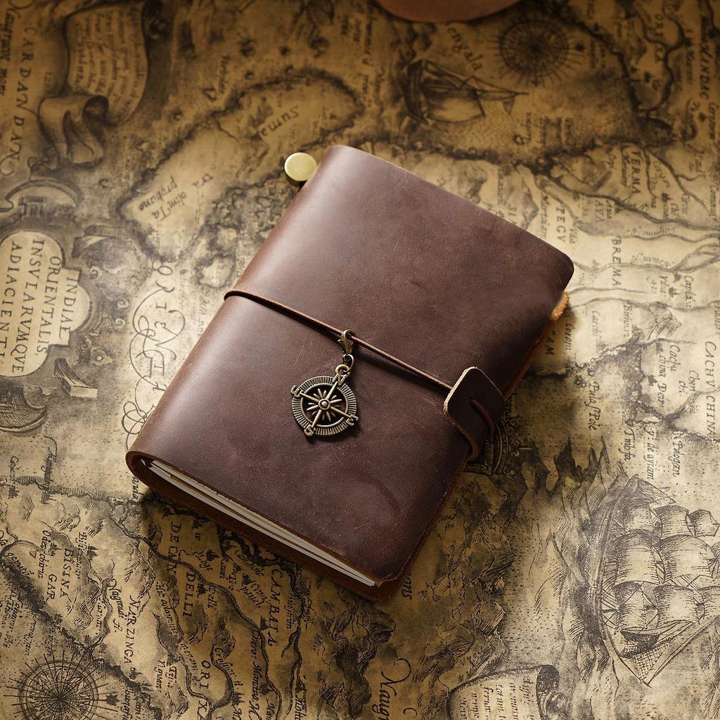 Full Grain Leather Diary Journal Workbook Custom Paper Notebook Leather Book Cover Jotter Vintage Notebook Leather Product