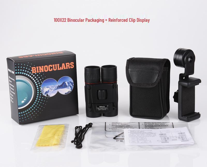 HD Mini 8x21 Binoculars - High Magnification, Night Vision, Portable for Kids, Outdoor Activities & Concerts