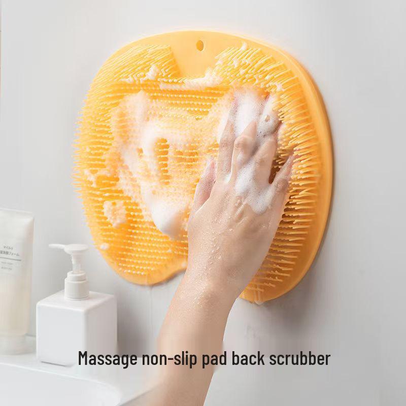Silikon Badryggskrubbare - Väggmonterad, Skonsam, Smärtfri, Sugkoppsdesign