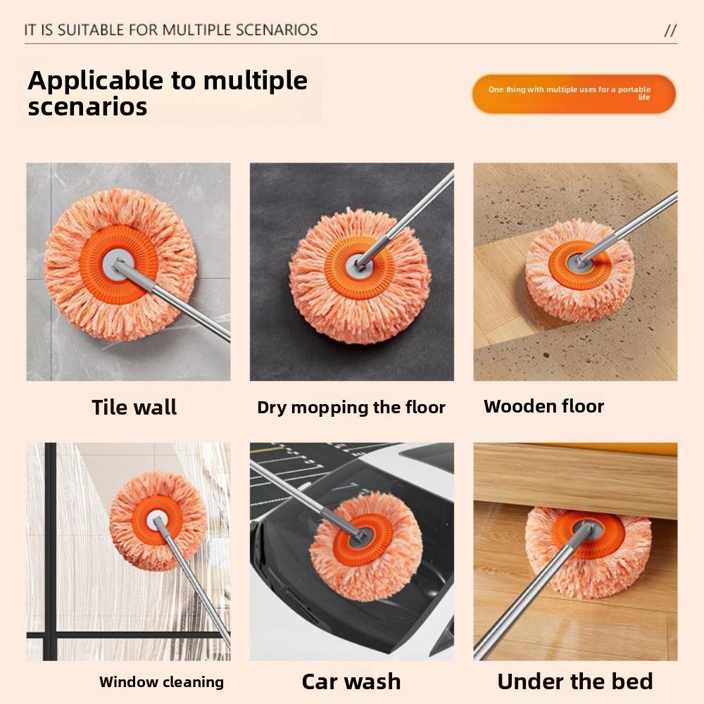 Elastyczny obrotowy mop podłogowy do usuwania kurzu, do sufitu, mop słonecznikowy do ścian i sufitów