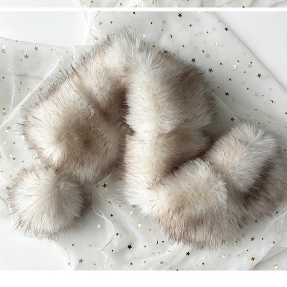 Thickened Neck Warmer Keep Warm Women's Scarf Soft Plush Scarf Winter