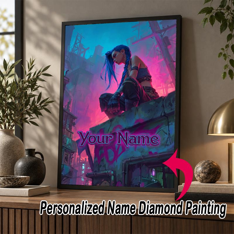 Custom Name Arcane 5D Diamond Painting Personalized Full Drill Diamond Art Kit Gift