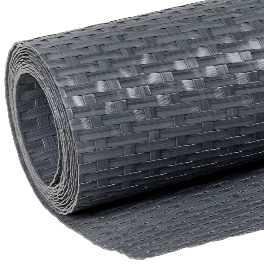 Vidaxl Parawan Balkonowy, Antracytowy, 1000X90 Cm, Polirattan
