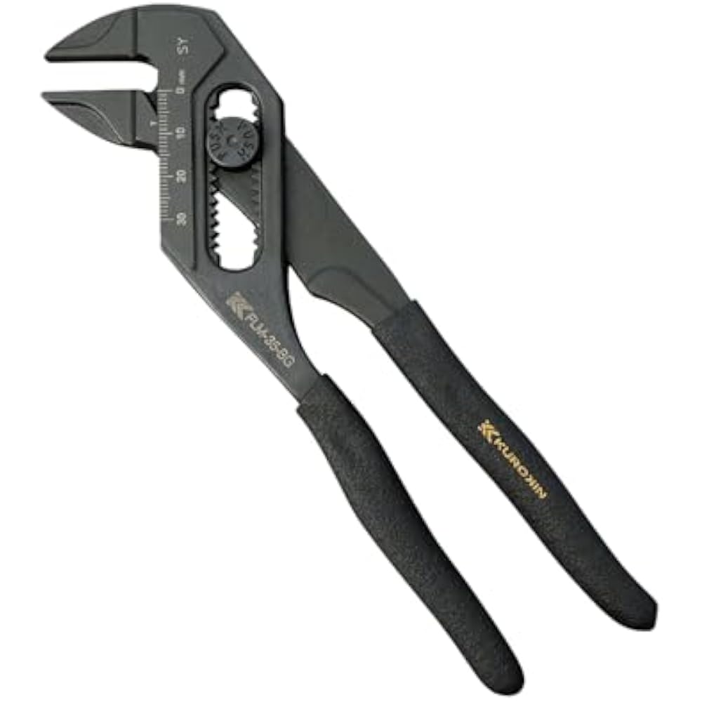 Fujiya (Fujiya) Power Monkey Pliers, Black Gold, Total Length: 183 mm, Maximum Opening: 35 mm, FL...