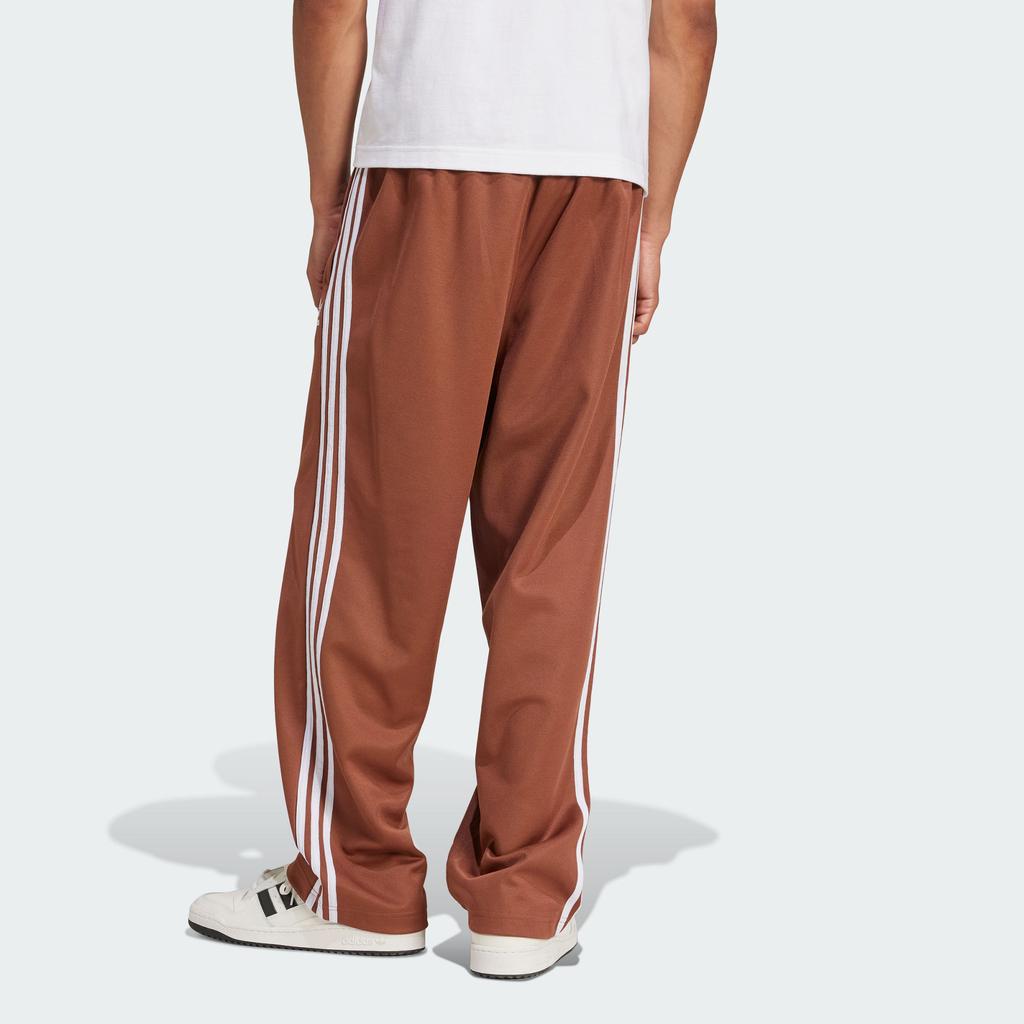 Adidas Originals Adicolor Baggy Fit Firebird Fashion Striped Comfortable Sports Pants Men Bottoms Dark-Brown IZ2476