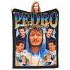 Pedro Pascal Blankets Coral Fleece Plush Spring Autumn Portable Super Warm Throw Blanket for Bed Travel Plush Thin Quilt