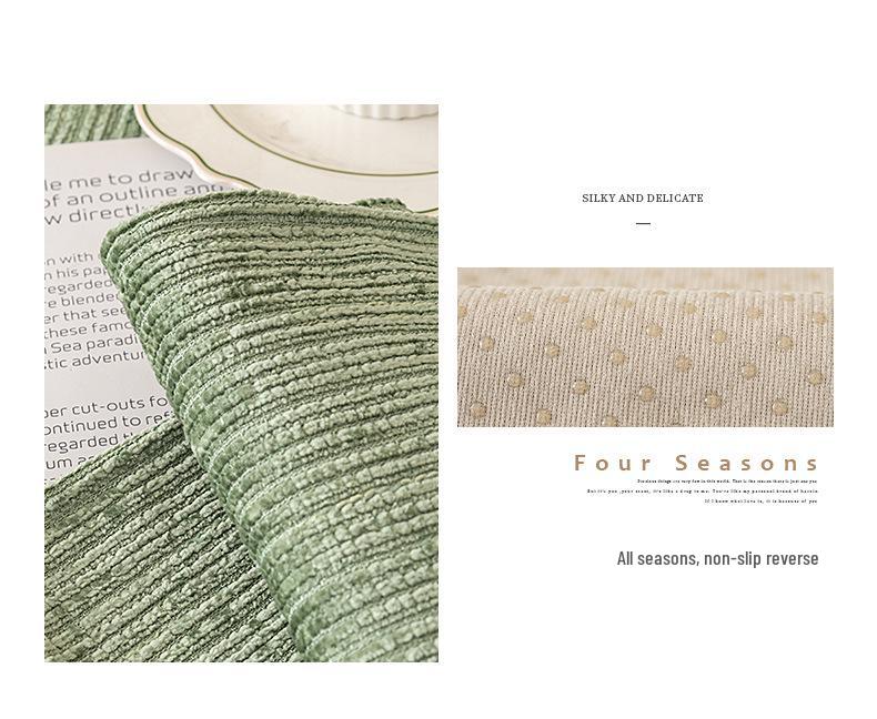 Chenille Universal Non-Slip Sofa Cushion Cover - Solid Color, Modern Design for All Seasons