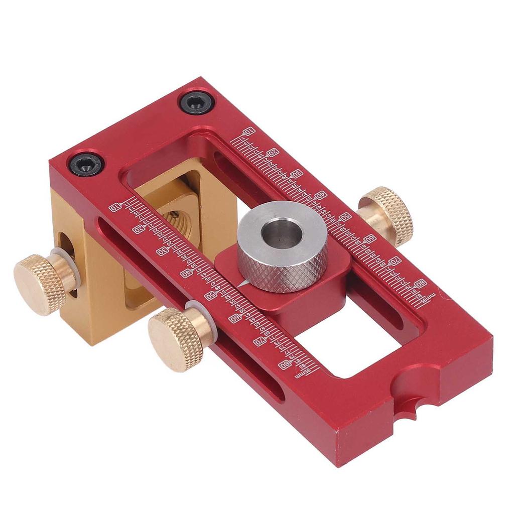 6 Buc Jig de Găurit Perforator cu Găuri Plate în Cruce Set Kit Instrument Ghid de Găurire pentru Prelucrarea Lemnului