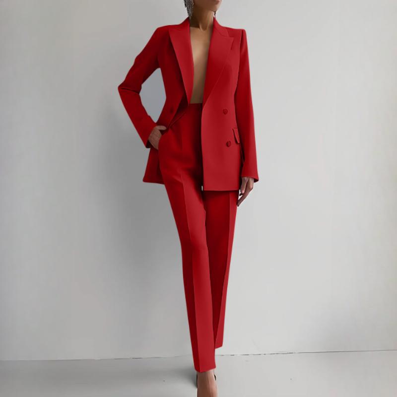 Spring Two Piece Suit Women's Blazer Suit Office Women Long Sleeve Blazer and Pant Sets