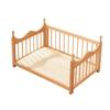 Spring Moisture-Proof Solid Wood Pet Bed - Removable, Washable Beech Playpen for Dogs and Cats