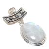 Rainbow Moonstone Gemstone Silver Pendant In 925 Sterling Silver- Handmade Design, Everyday Wear Jewelry, Unique Rainbow Moonstone Pendant Gifts