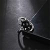 Elegant Moon and Star Crystal Ring Smooth Comfort Band Handmade Finger Jewelry Stylish Daily Wear Accessories