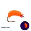 Fluorescent Micro Worm Insect Fly Hook Lure for Whitefish and Mouthfish Fishing