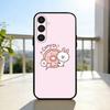 Cartoon L-LINE F-Friends Cute Brown  Phone Case For Samsung  A73,A21s,A22,A31,A32,A52,A53,A71,A80,Soft Black Shell