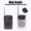 KK19 Full Band Portable Radio Mini Pocket Radio AM FM Digital Radio Battery Powered With Telescopic Antenna Retro Radio