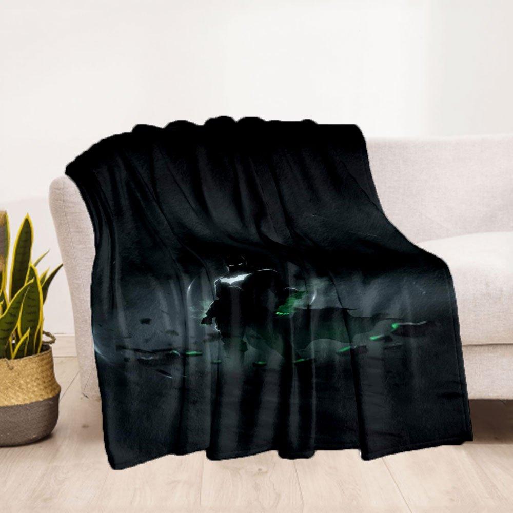 Batman Poster DC Comics Art Print Batman Wall DecorBlanket Flannel Throw Blanket for Sofa, Bed, Travel, Camping, Office, Couch, Chair
