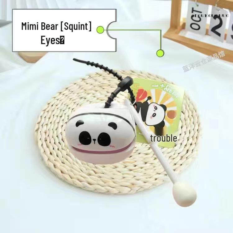 Panda Yi Er Bu Bu Cute Desktop Doll Car Ornament Trendy Cartoon Decor Toy