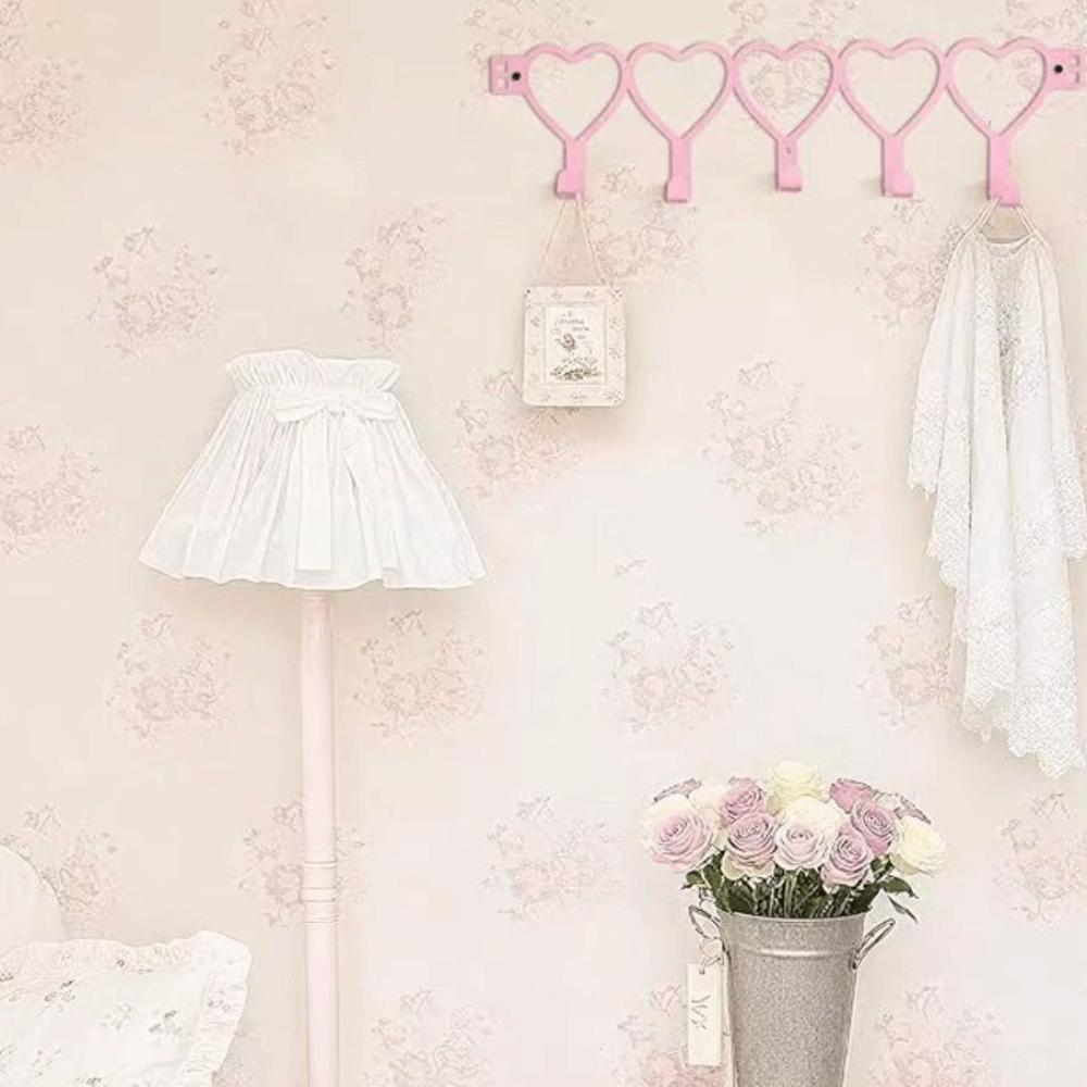 Herzförmige Über-die-Tür-Haken Abnehmbare Haken Kleiderbügel Türhalter Organizer Schlafzimmer