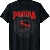Pantera Offizielles Vulgar Display of Power Circle Schwarz Unisex-Erwachsene Klassische Passform Rundhals Kurzarm T-Shirt