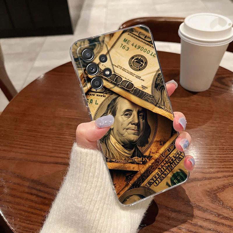 Cash Dollars Pictures Printing Phone Case For Samsung Galaxy A56 A57 A37 A55 A54 A36 A35 A26 A25 A16 A17 A07 A52 A34 A21s Cover