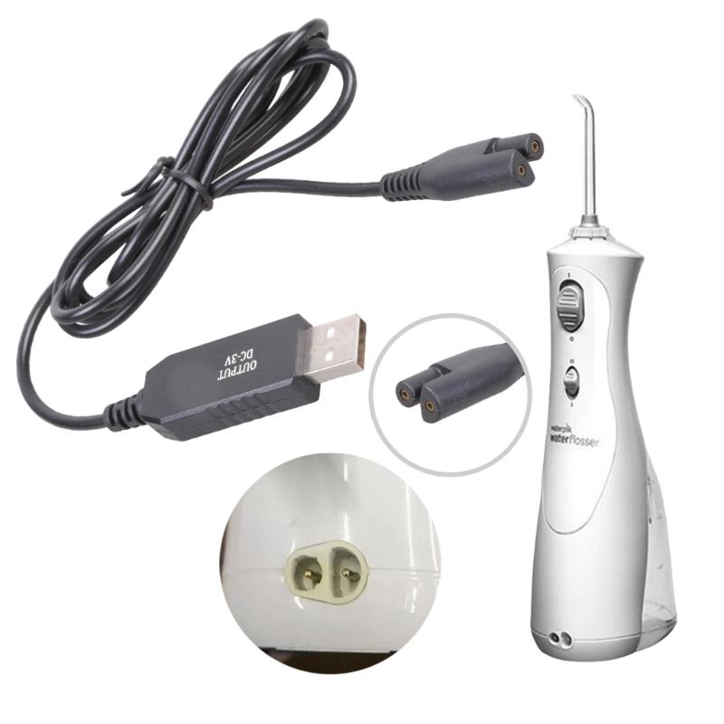 Universal 3V Replacement Charging Cable For Multiple Cordless Orals Irrigators Type C USB Double Port 1.2m