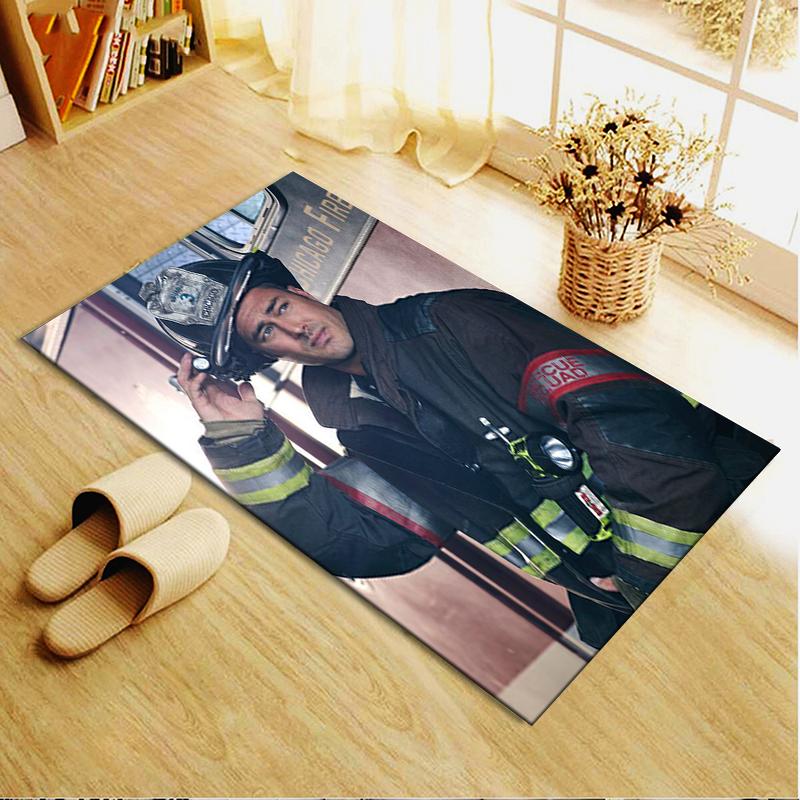 2025 New Chicago Fire Carpet Rug for Living Room Bedroom Home Sofa Decoration,Kids Play Non-slip Floor Mat