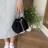 Korean Version of Ins Niche Tote Bag New Fashion Sweet Bucket Bag Chain Bag One-shoulder Crossbody Bag Trendy