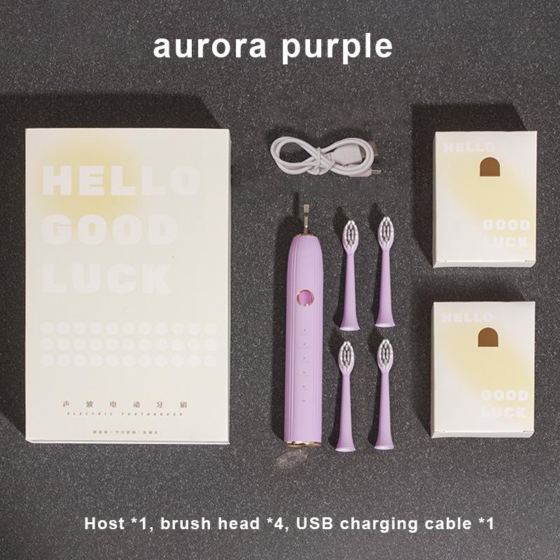 

Взрослая звуковая электрическая зубная щетка DuPont Soft Hair Беспроводная индукционная зарядка