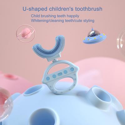 Kids Toothbrush Food Grade Material Remove Tooth Stains U Shaped Whole