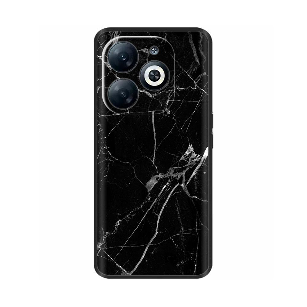 For Infinix Smart 8 Case Cover Funda Black Soft Silicone TPU Protective Phone Case For infinix Smart 8 Smart8 X6525 Bumper Coque