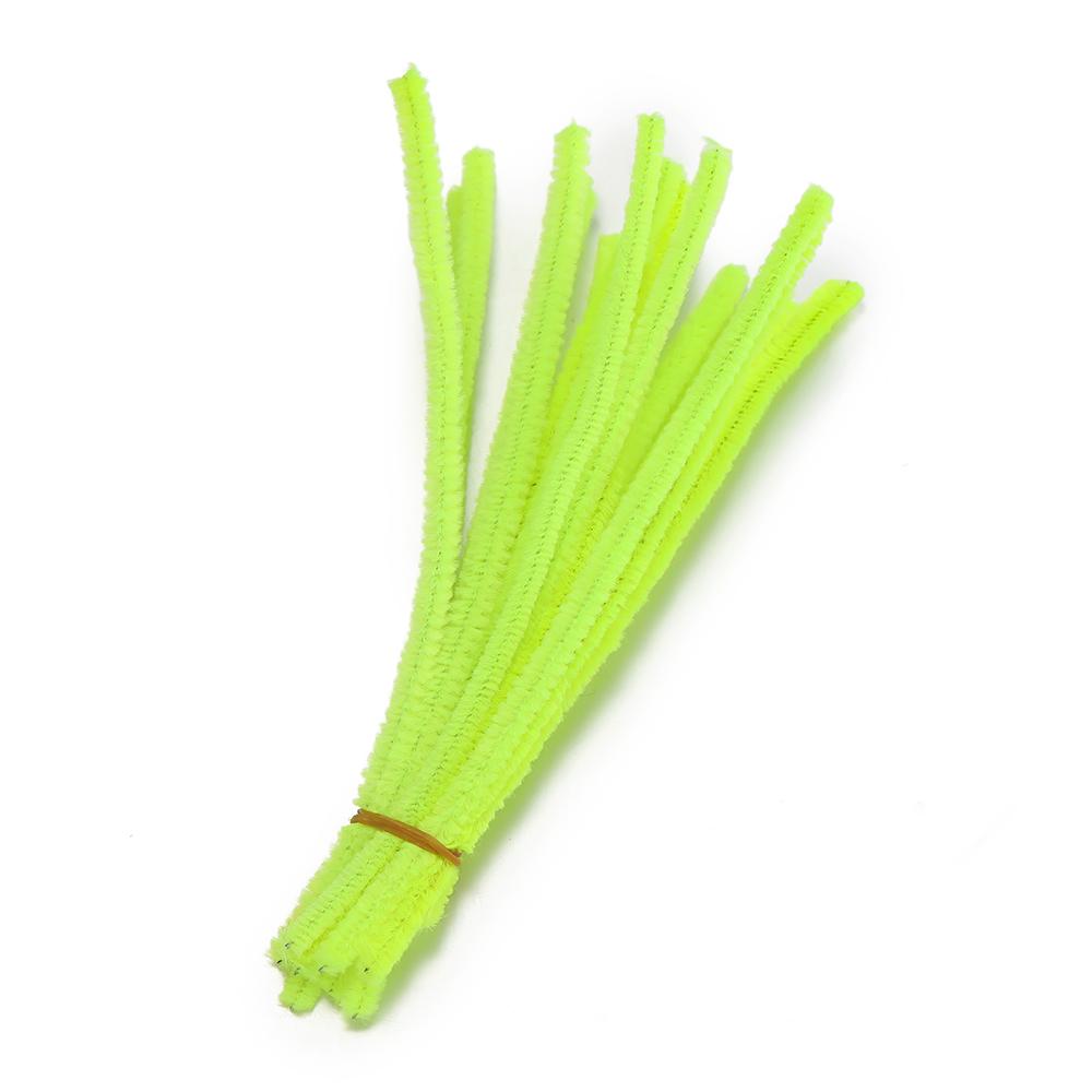 100Pcs 30cm Colorful Chenille Stem Twisted Rod Wool Root Fluffy Bar Iron Wire for DIY Handcraft Twisting Decor Jewelry Supplies