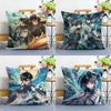 Honkai Star Rail Dan Heng Pillow Case Plush Fabric Soft Double Sided Print Sofa Cushion Cover Throw Pillow Covers