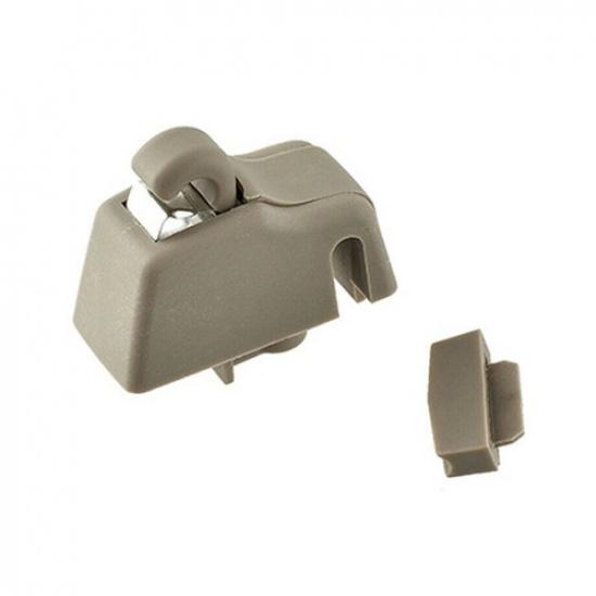 1x New Beige Sun Visor Gray Clip Hook Retainer For Porsche 2011-2018