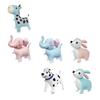 4D Dinosaur Dog Cat Standing Foil Balloons Animals Walking Balloon with Wheel for Kids Birthday Party Decoration Baby Shower