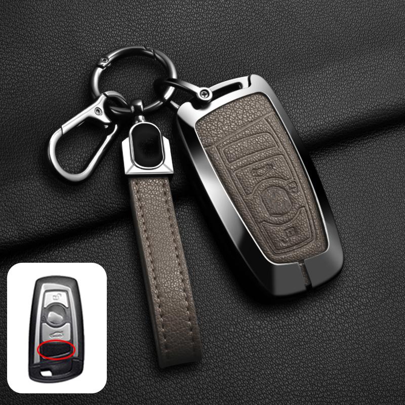 Goat Leather Zinc Alloy Car Key Case For Bmw X1 X3 X4 X5 1 3 5 7 Series F10 F15 F16 F20 F30 F10 F25 M3 M4 M5 Car Remote Key Case