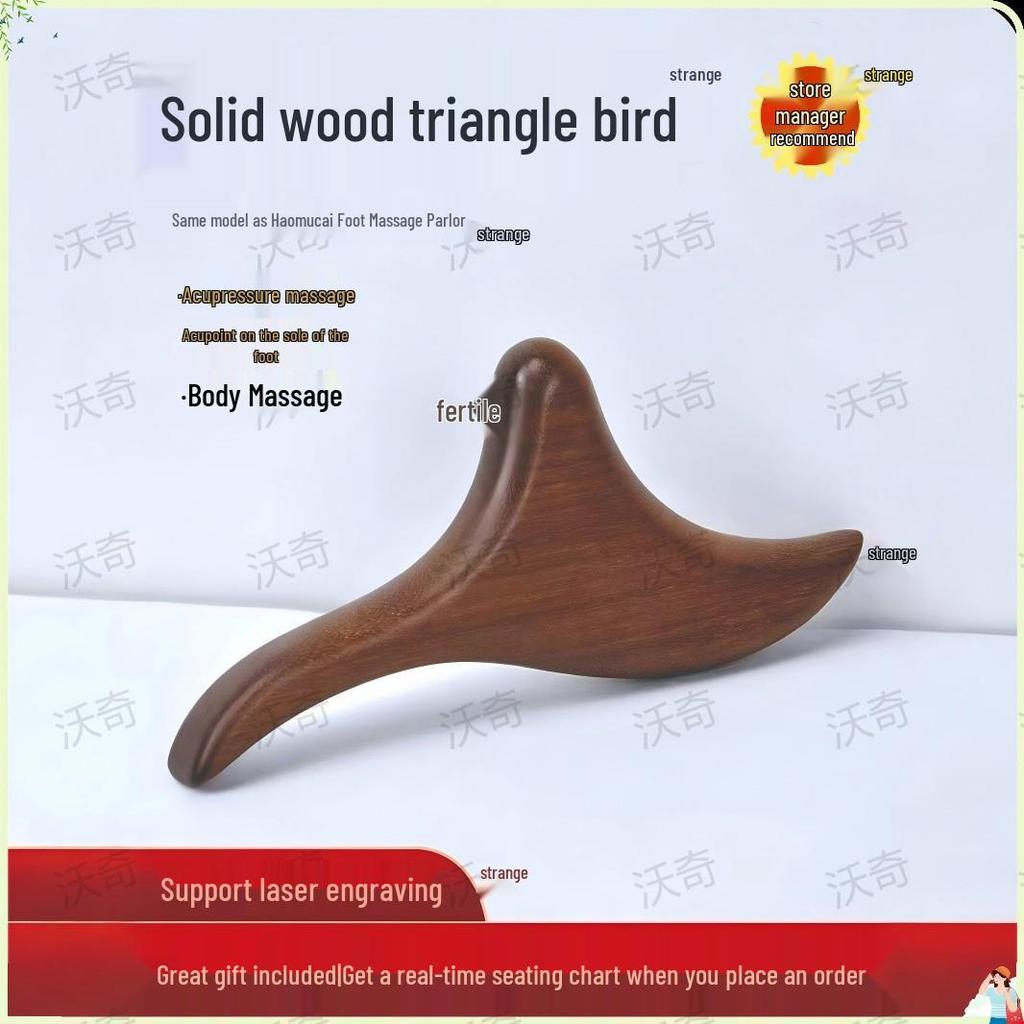 Sandalwood Massage Comb - Portable Wooden Scalp & Meridians Care, Engraved LOGO, Ideal Health Companion Gift