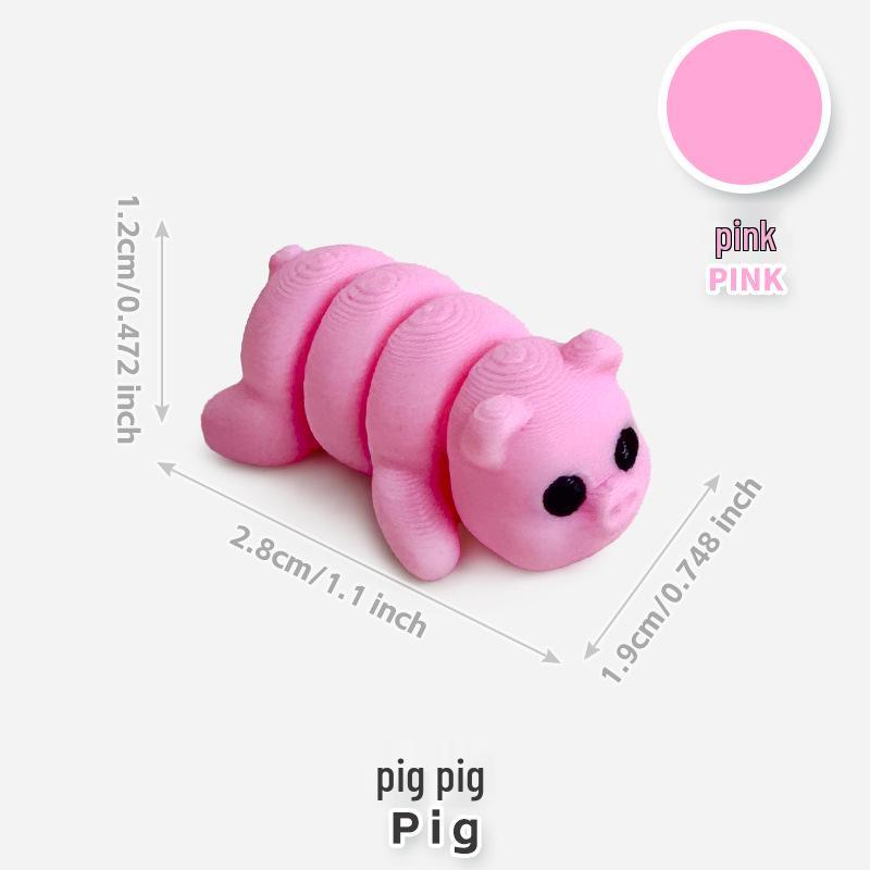 Colorful 3D Printed Small Animal Toys - Simulation Animal Models for Micro-Landscape Decoration