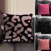 Leopard Print Cushion Cover Natural Linen Organic Fabric DoubleSided Printing Sofa Home Decor Breathable Environmentally