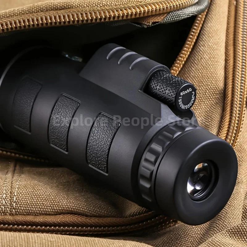 Powerful Telescope Monocular 40X60 with SmartPhone Holder Telescope For Hunting And Camping