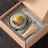 Gifts Hand Ceramic Matcha Bowl Kiln-changed Large Capacity Matcha Brewing Cup Tea Art Tea Making Tools