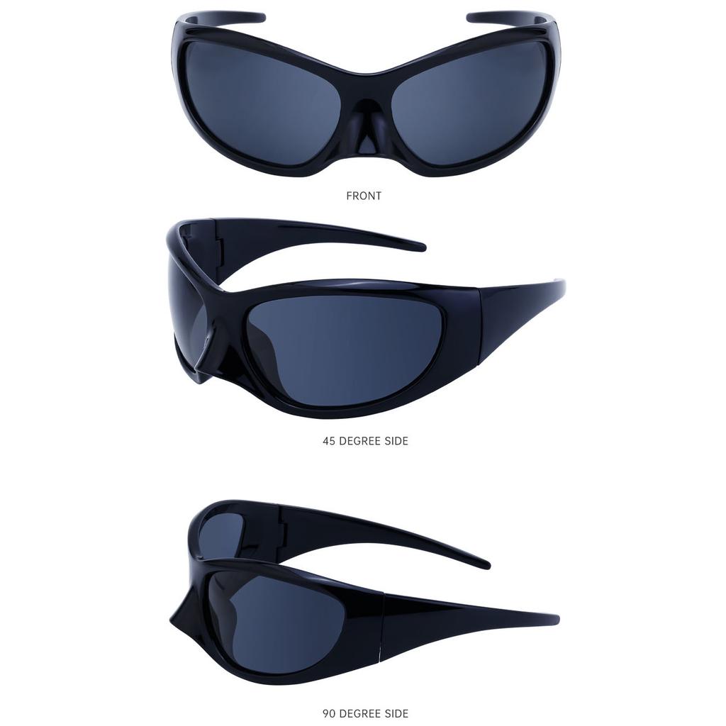Fashion Brand Designer Luxury Oversized Cat Eye Sunglasses Women For Men  Vintage Punk Sun Glasses Outdoor Sport Goggles